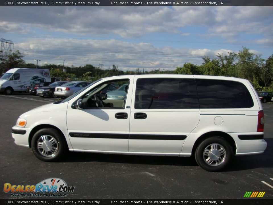 2003 Chevrolet Venture LS Summit White / Medium Gray Photo #10