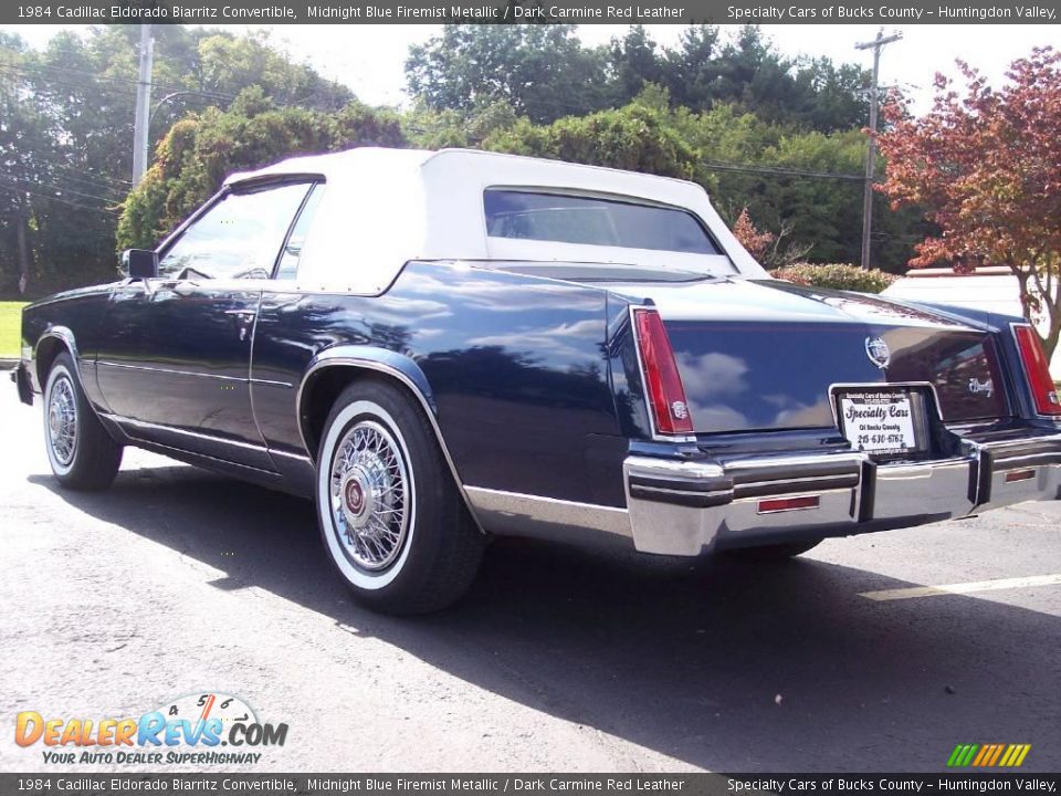 1984 Cadillac Eldorado Biarritz Convertible Midnight Blue Firemist ...