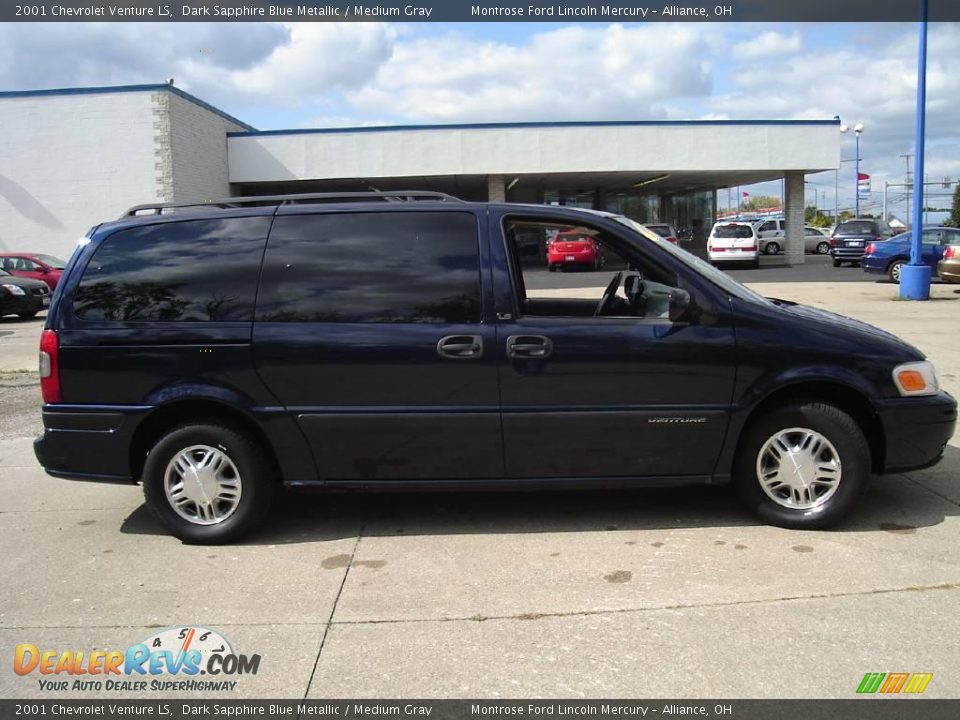 2001 Chevrolet Venture LS Dark Sapphire Blue Metallic / Medium Gray Photo #6