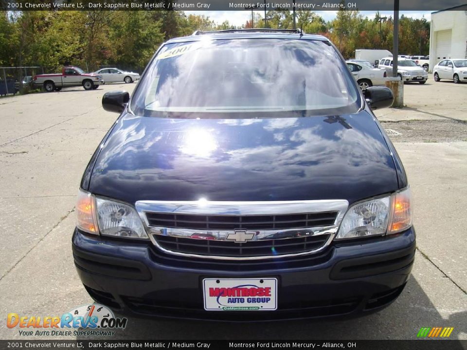 2001 Chevrolet Venture LS Dark Sapphire Blue Metallic / Medium Gray Photo #8
