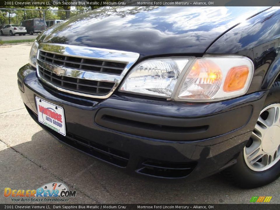2001 Chevrolet Venture LS Dark Sapphire Blue Metallic / Medium Gray Photo #9