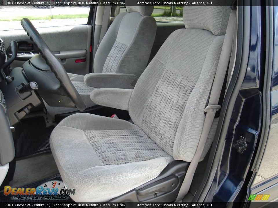 2001 Chevrolet Venture LS Dark Sapphire Blue Metallic / Medium Gray Photo #12