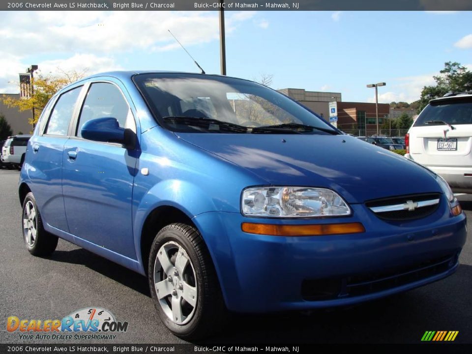 2006 Chevrolet Aveo LS Hatchback Bright Blue / Charcoal Photo #3