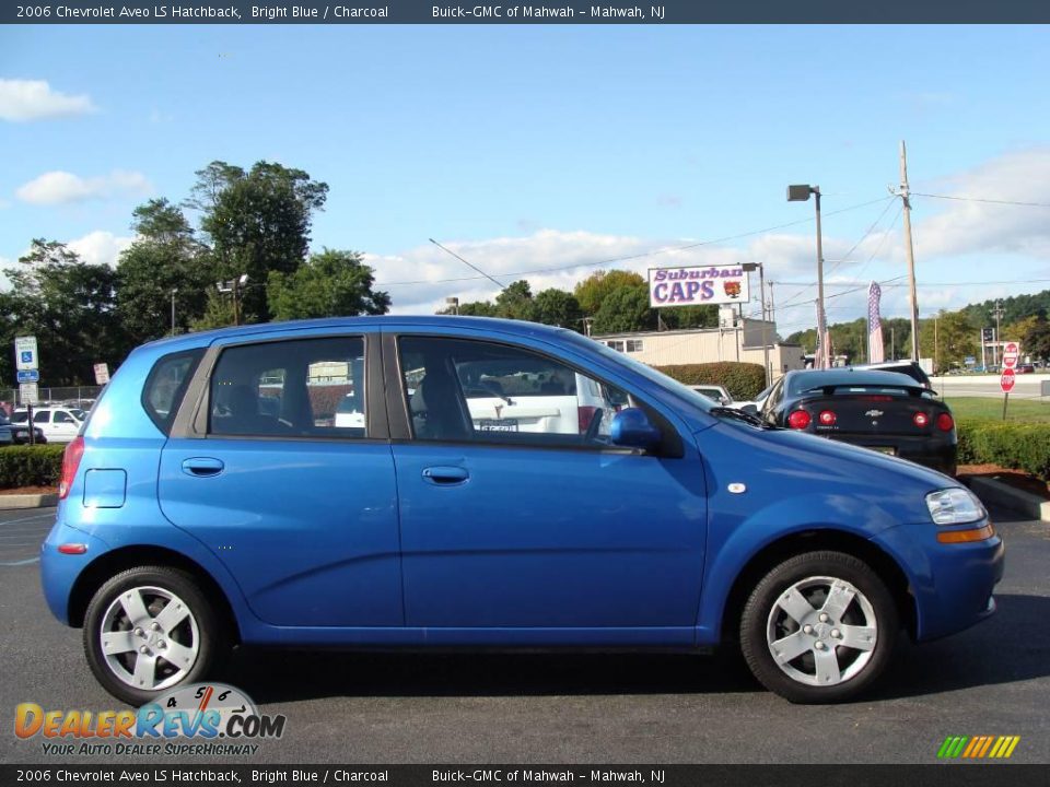 2006 Chevrolet Aveo LS Hatchback Bright Blue / Charcoal Photo #4