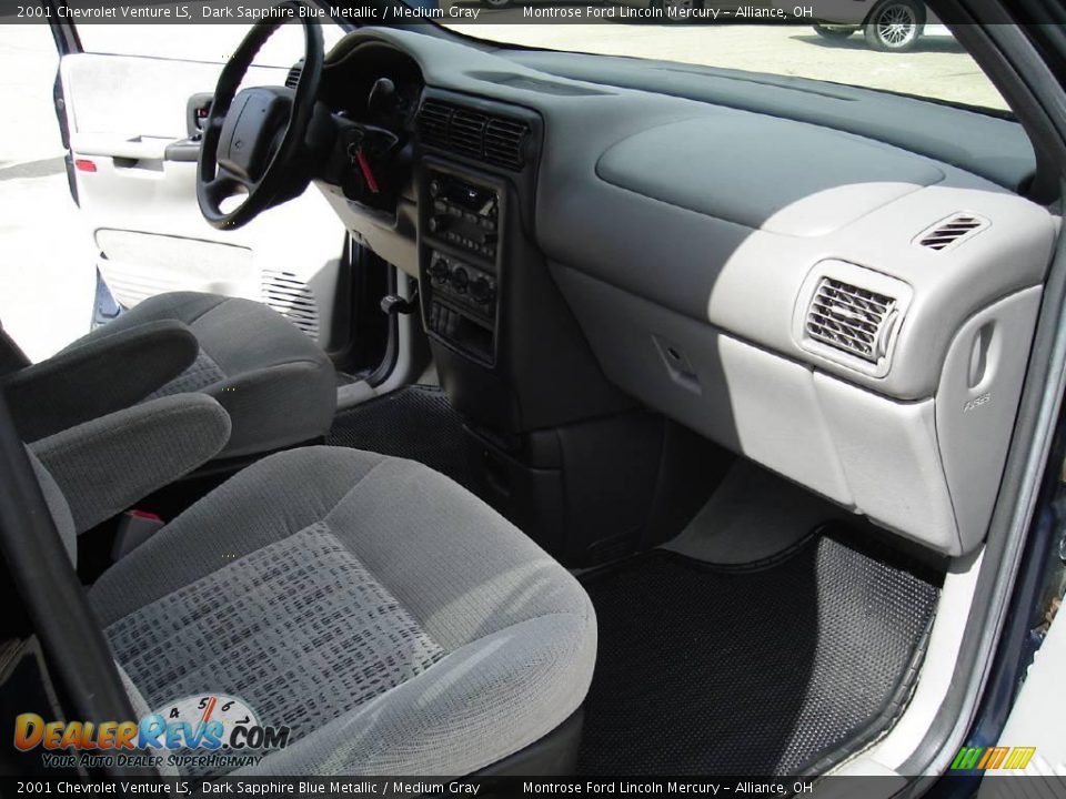 2001 Chevrolet Venture LS Dark Sapphire Blue Metallic / Medium Gray Photo #19