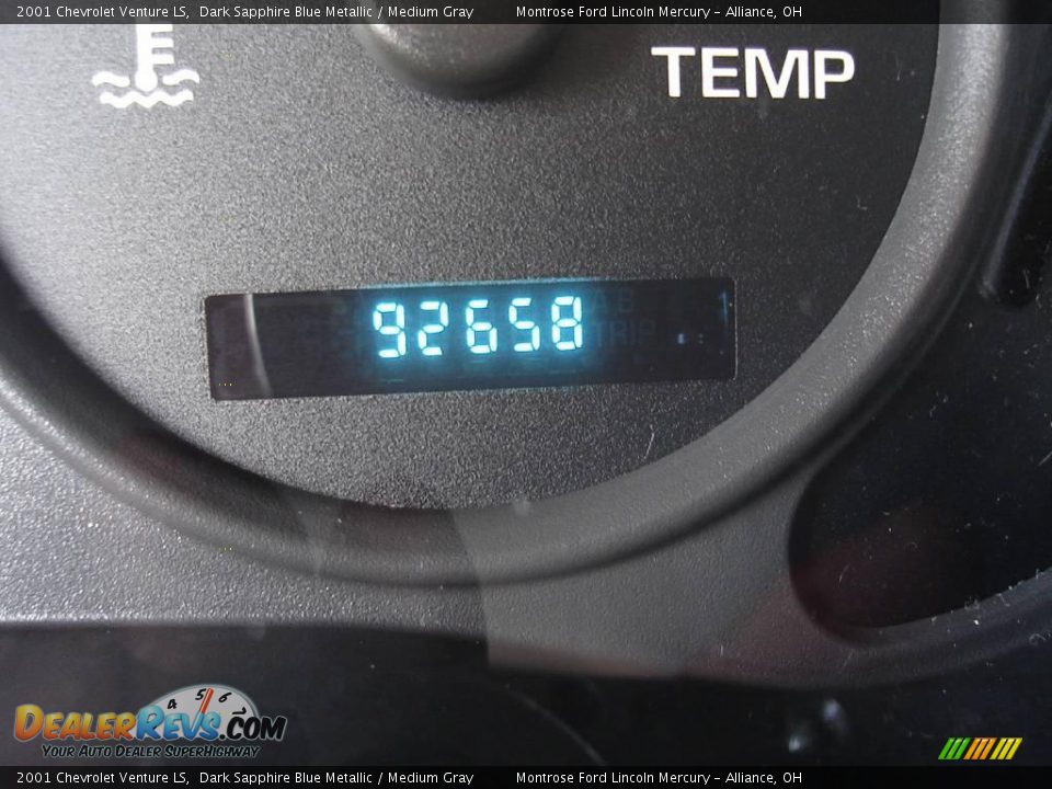 2001 Chevrolet Venture LS Dark Sapphire Blue Metallic / Medium Gray Photo #23