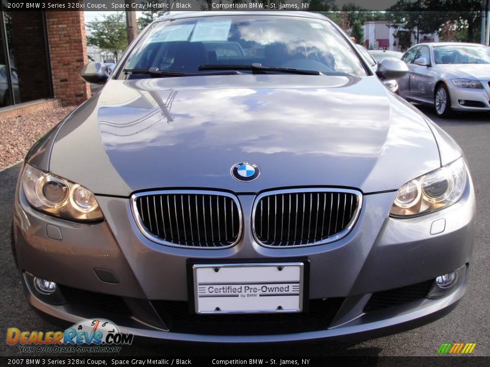 2007 BMW 3 Series 328xi Coupe Space Gray Metallic / Black Photo #2