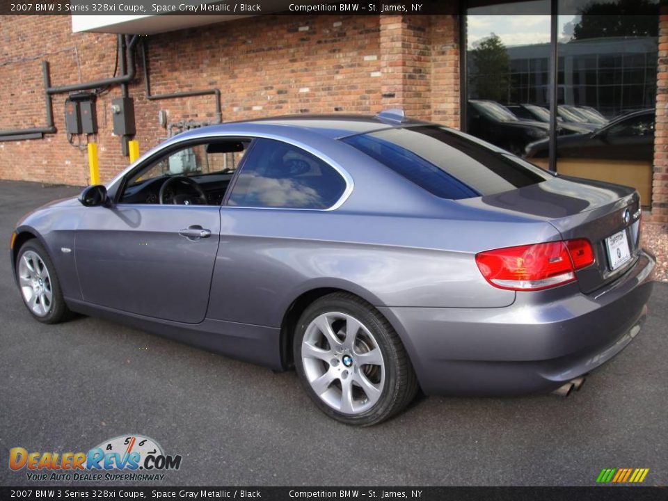 2007 BMW 3 Series 328xi Coupe Space Gray Metallic / Black Photo #4