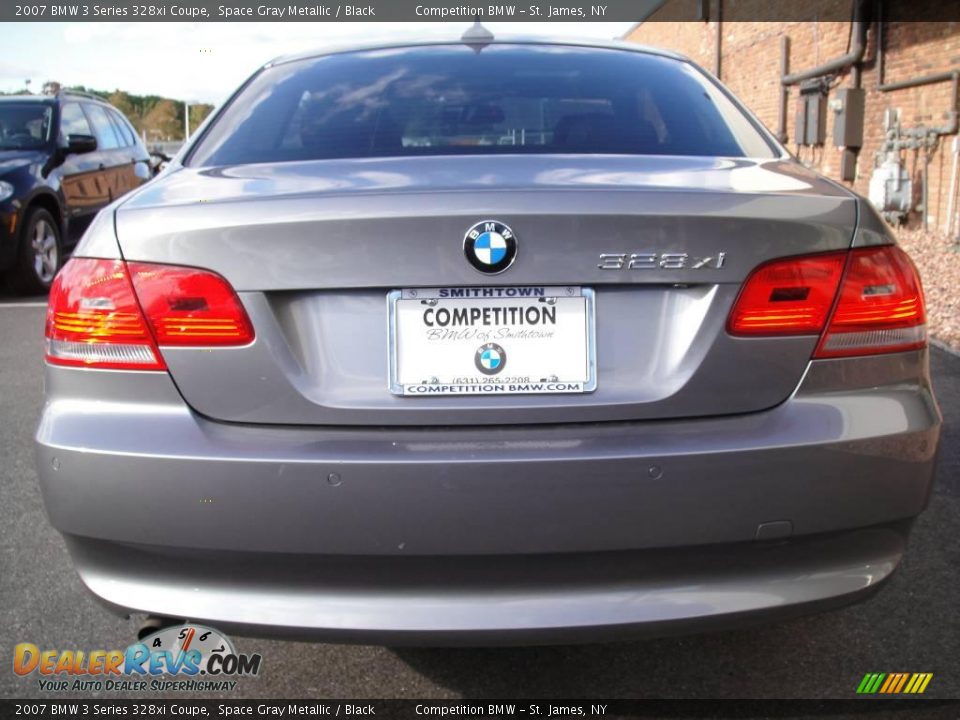 2007 BMW 3 Series 328xi Coupe Space Gray Metallic / Black Photo #5