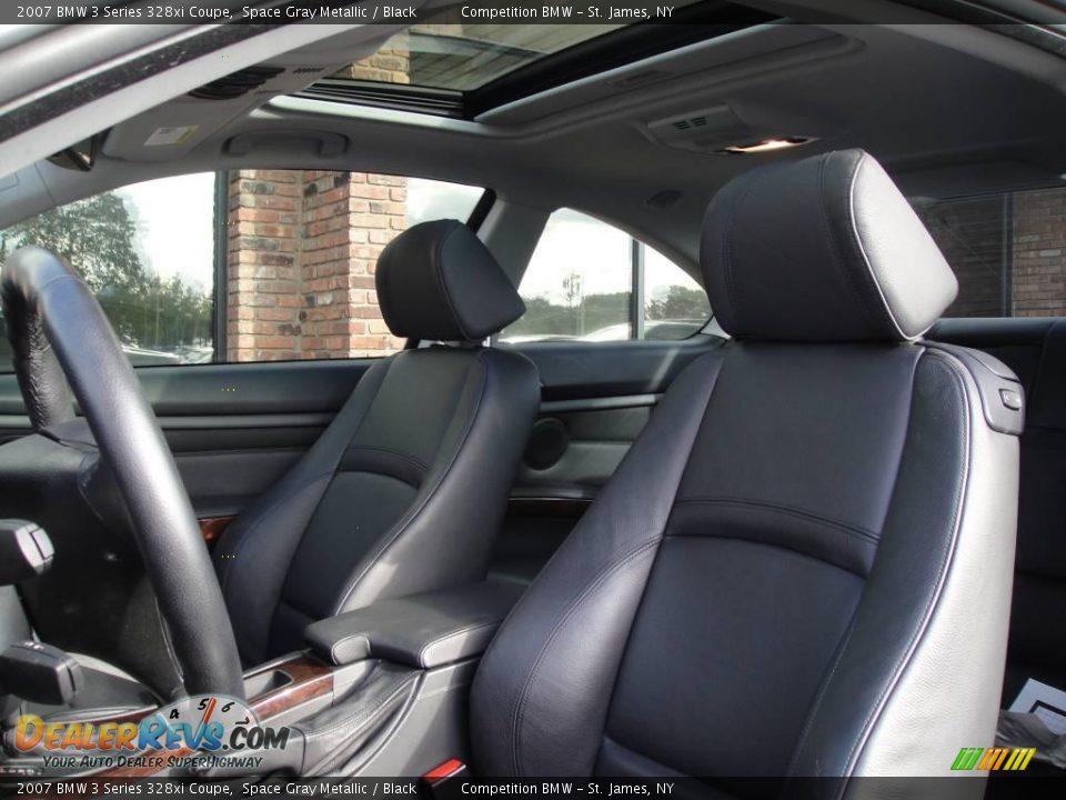 2007 BMW 3 Series 328xi Coupe Space Gray Metallic / Black Photo #9