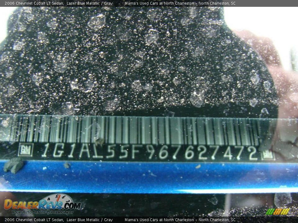 2006 Chevrolet Cobalt LT Sedan Laser Blue Metallic / Gray Photo #16