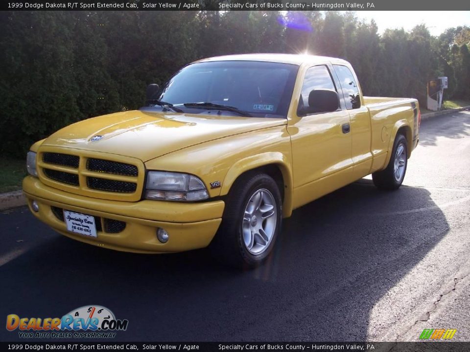 1999 Dodge Dakota R/T Sport Extended Cab Solar Yellow / Agate Photo #1