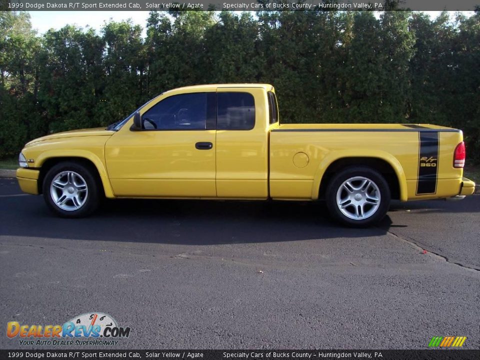 1999 Dodge Dakota R/T Sport Extended Cab Solar Yellow / Agate Photo #9