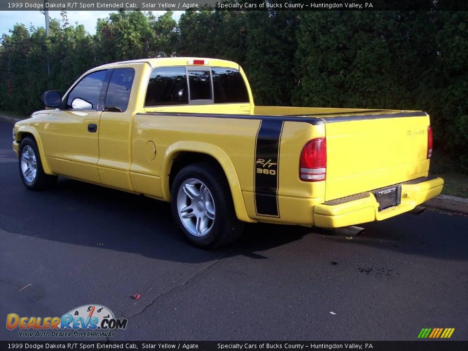 1999 Dodge Dakota R/T Sport Extended Cab Solar Yellow / Agate Photo #12