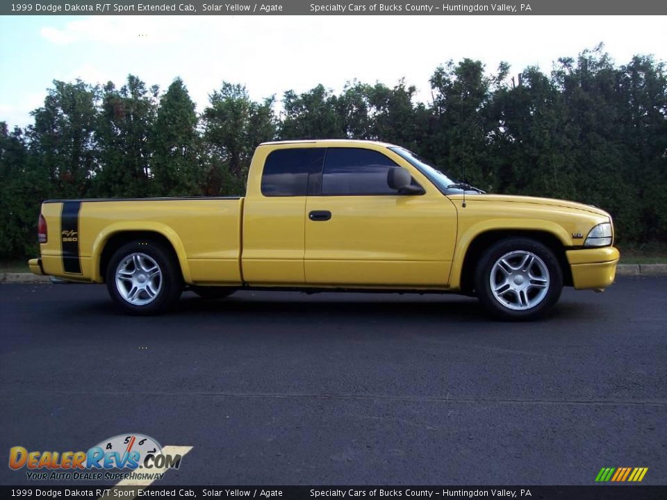 1999 Dodge Dakota R/T Sport Extended Cab Solar Yellow / Agate Photo #33