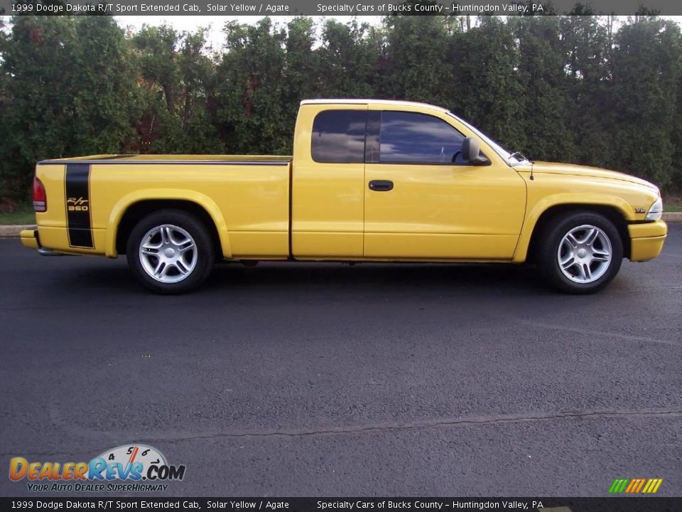 1999 Dodge Dakota R/T Sport Extended Cab Solar Yellow / Agate Photo #35