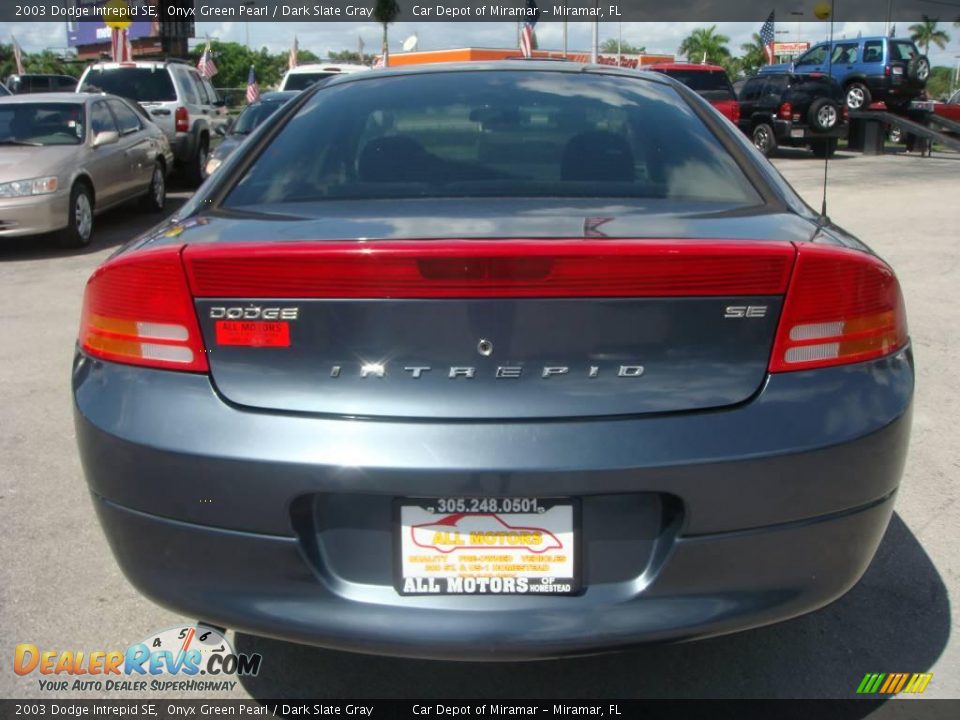 2003 Dodge Intrepid SE Onyx Green Pearl / Dark Slate Gray Photo #4