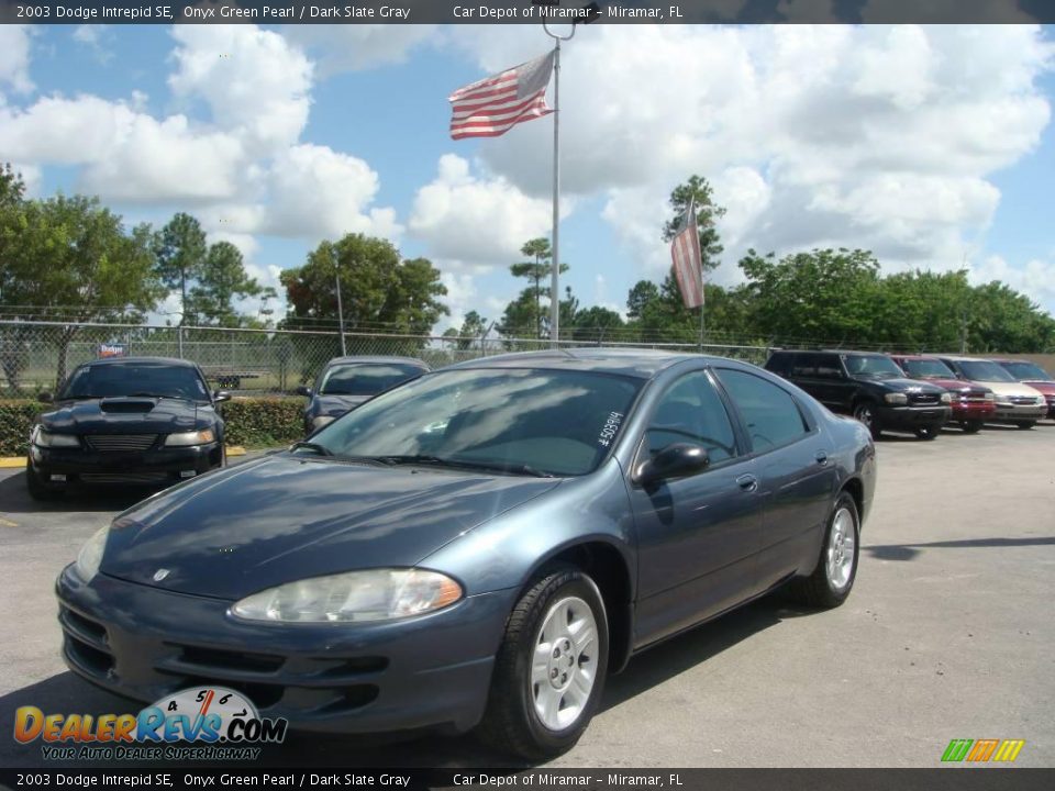 2003 Dodge Intrepid SE Onyx Green Pearl / Dark Slate Gray Photo #7