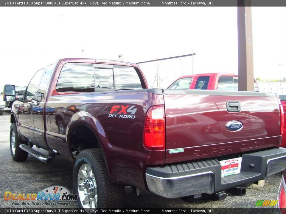 2010 Ford F350 Super Duty XLT SuperCab 4x4 Royal Red Metallic / Medium Stone Photo #2