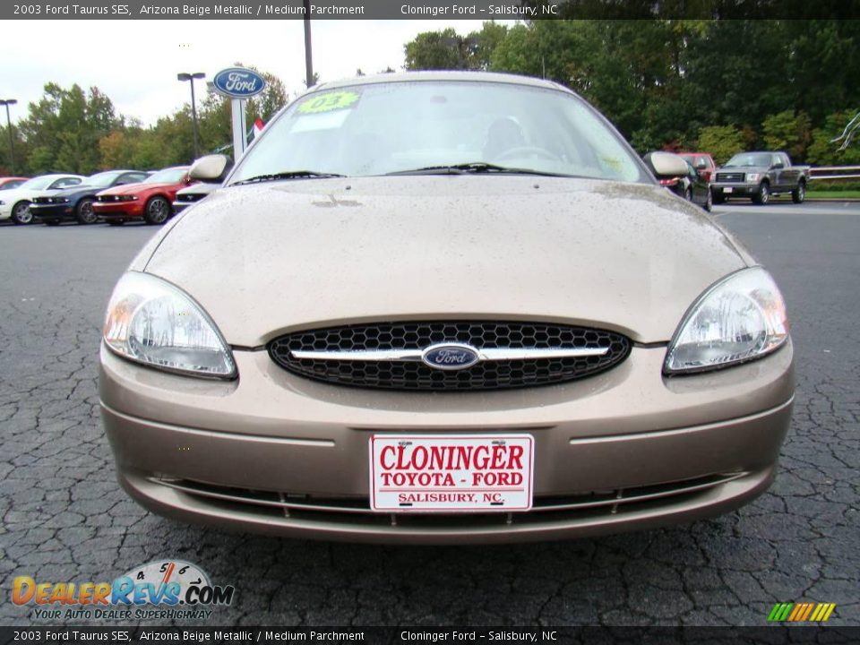 2003 Ford Taurus SES Arizona Beige Metallic / Medium Parchment Photo #7