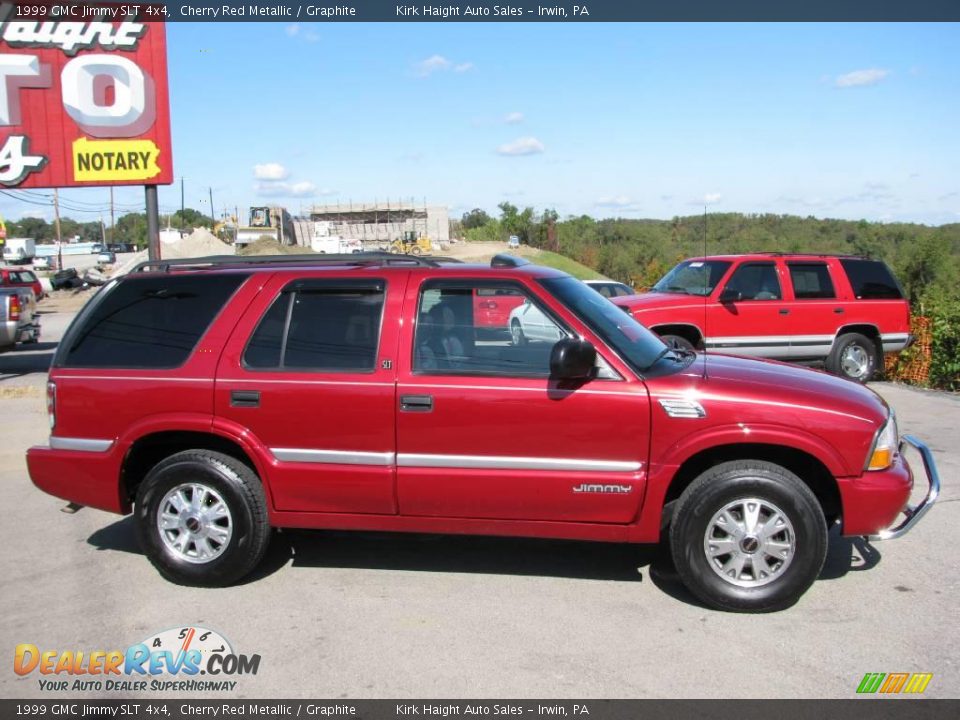 1999 GMC Jimmy SLT 4x4 Cherry Red Metallic / Graphite Photo #2