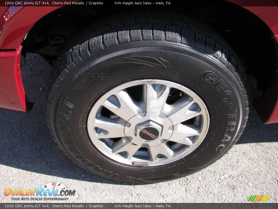 1999 GMC Jimmy SLT 4x4 Cherry Red Metallic / Graphite Photo #4