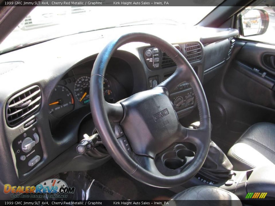 1999 GMC Jimmy SLT 4x4 Cherry Red Metallic / Graphite Photo #6