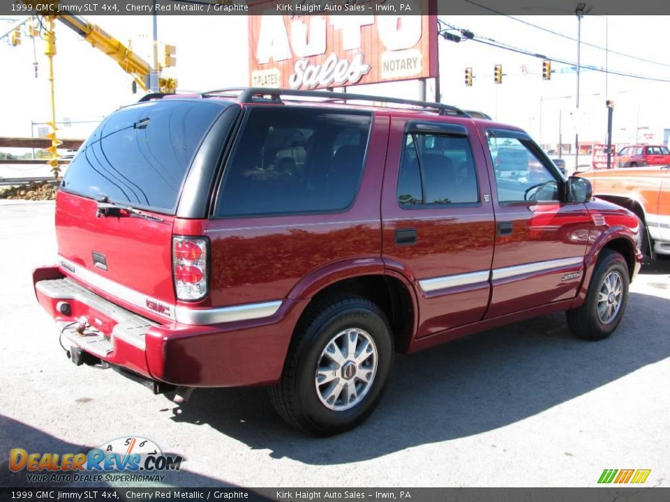 1999 GMC Jimmy SLT 4x4 Cherry Red Metallic / Graphite Photo #10