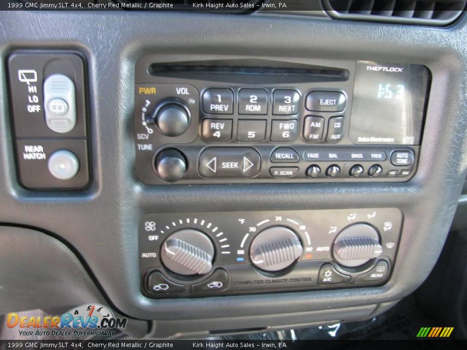 1999 GMC Jimmy SLT 4x4 Cherry Red Metallic / Graphite Photo #18
