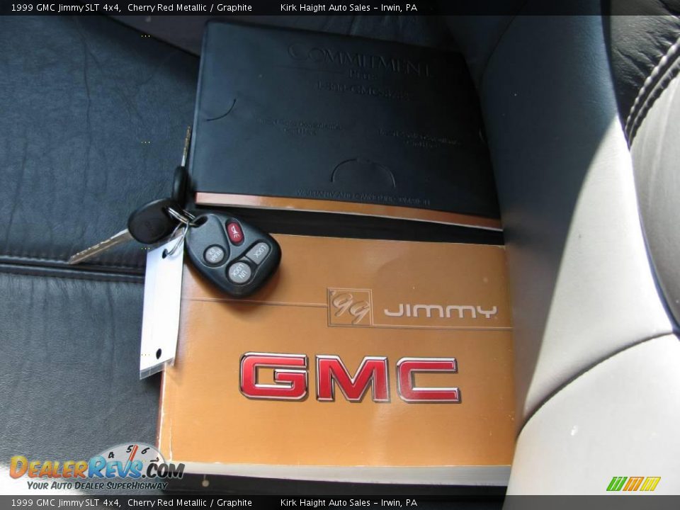 1999 GMC Jimmy SLT 4x4 Cherry Red Metallic / Graphite Photo #24