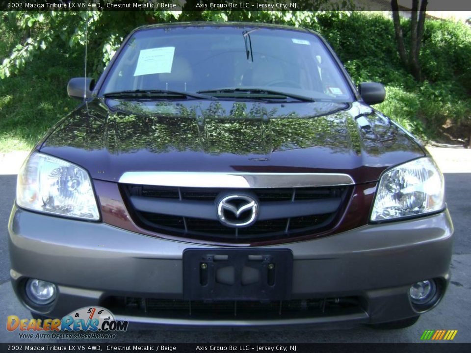 2002 Mazda Tribute LX V6 4WD Chestnut Metallic / Beige Photo #2