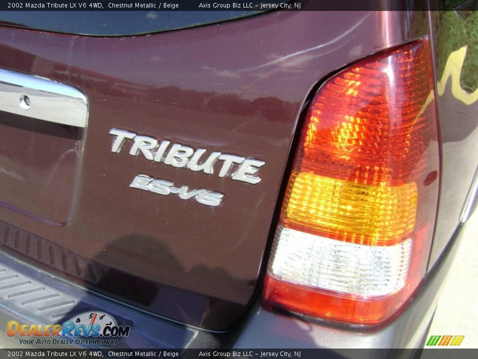 2002 Mazda Tribute LX V6 4WD Chestnut Metallic / Beige Photo #9