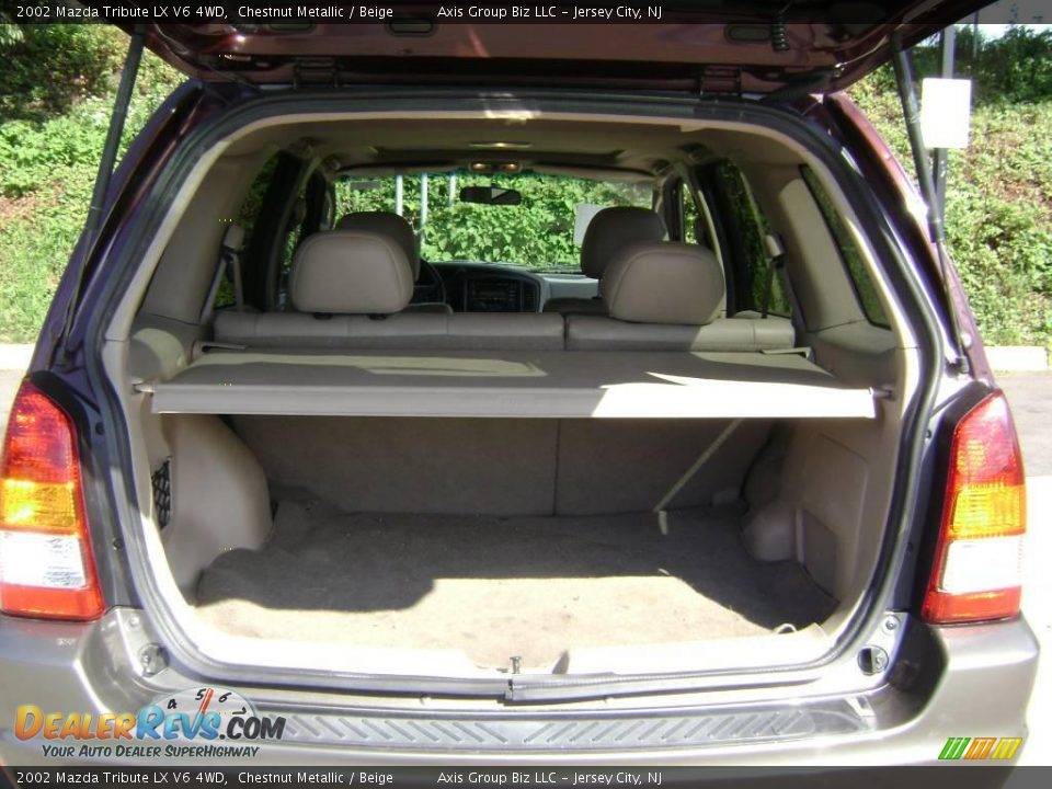 2002 Mazda Tribute LX V6 4WD Chestnut Metallic / Beige Photo #10