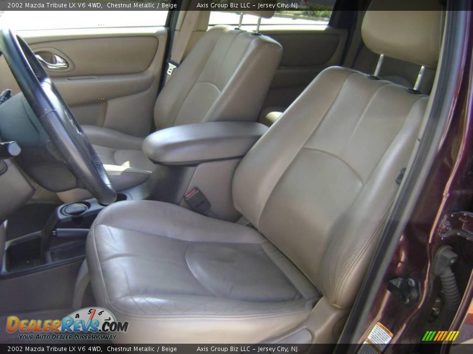 2002 Mazda Tribute LX V6 4WD Chestnut Metallic / Beige Photo #12