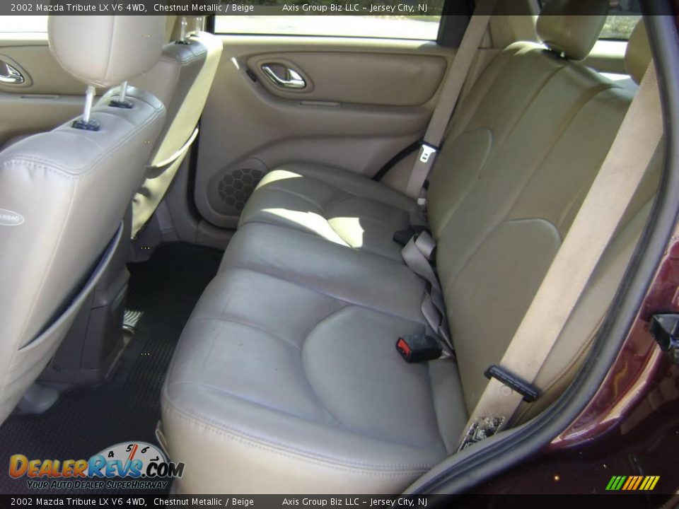 2002 Mazda Tribute LX V6 4WD Chestnut Metallic / Beige Photo #13