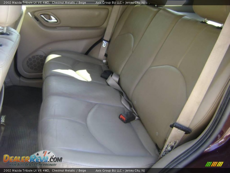 2002 Mazda Tribute LX V6 4WD Chestnut Metallic / Beige Photo #14
