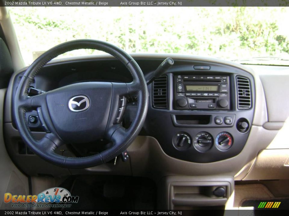 2002 Mazda Tribute LX V6 4WD Chestnut Metallic / Beige Photo #20