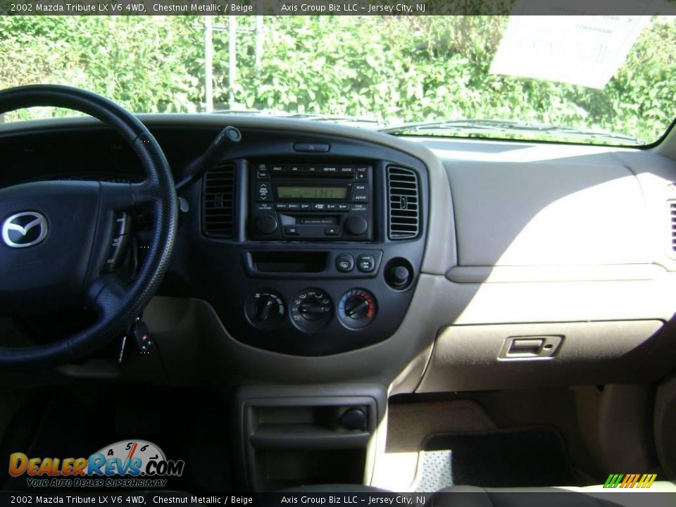 2002 Mazda Tribute LX V6 4WD Chestnut Metallic / Beige Photo #21