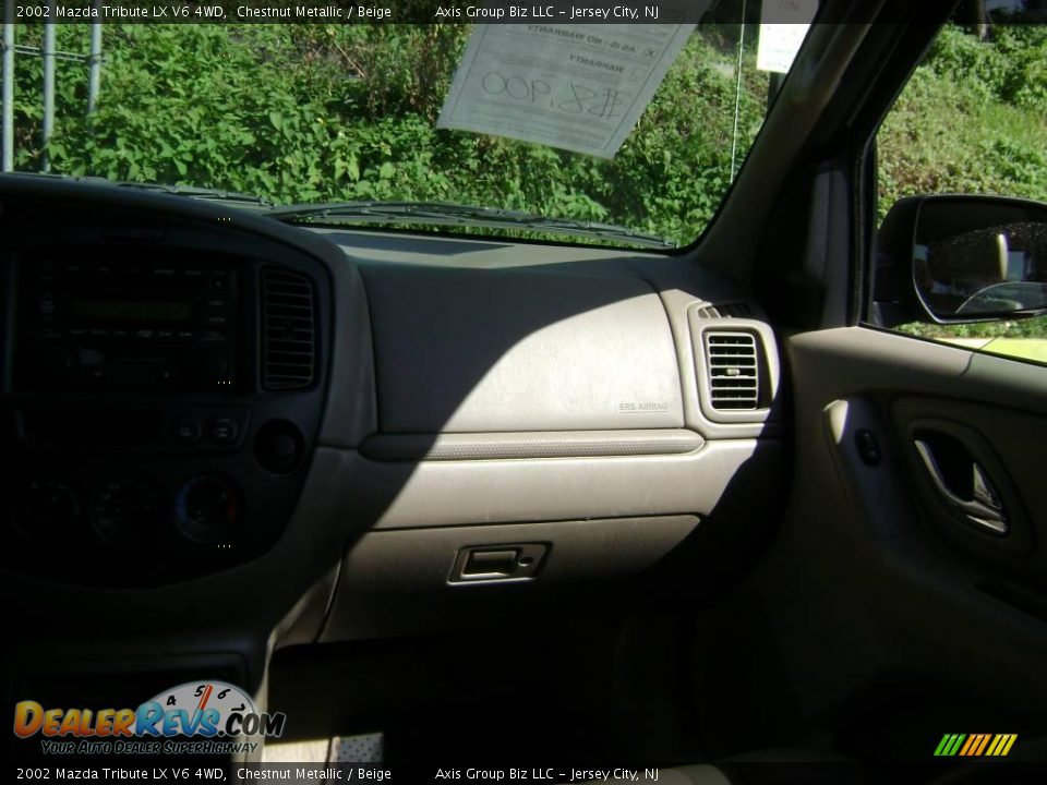 2002 Mazda Tribute LX V6 4WD Chestnut Metallic / Beige Photo #22