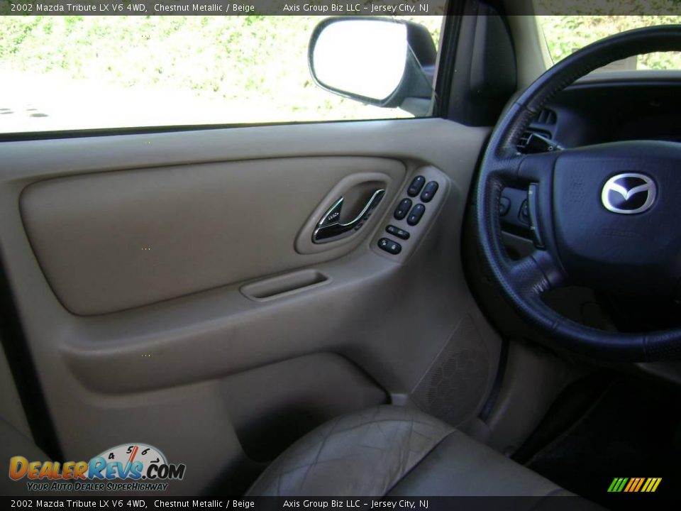 2002 Mazda Tribute LX V6 4WD Chestnut Metallic / Beige Photo #23