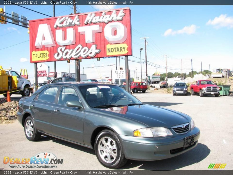 1998 Mazda 626 ES V6 Lichen Green Pearl / Gray Photo #1
