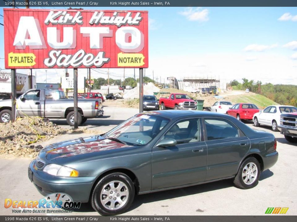 1998 Mazda 626 ES V6 Lichen Green Pearl / Gray Photo #2