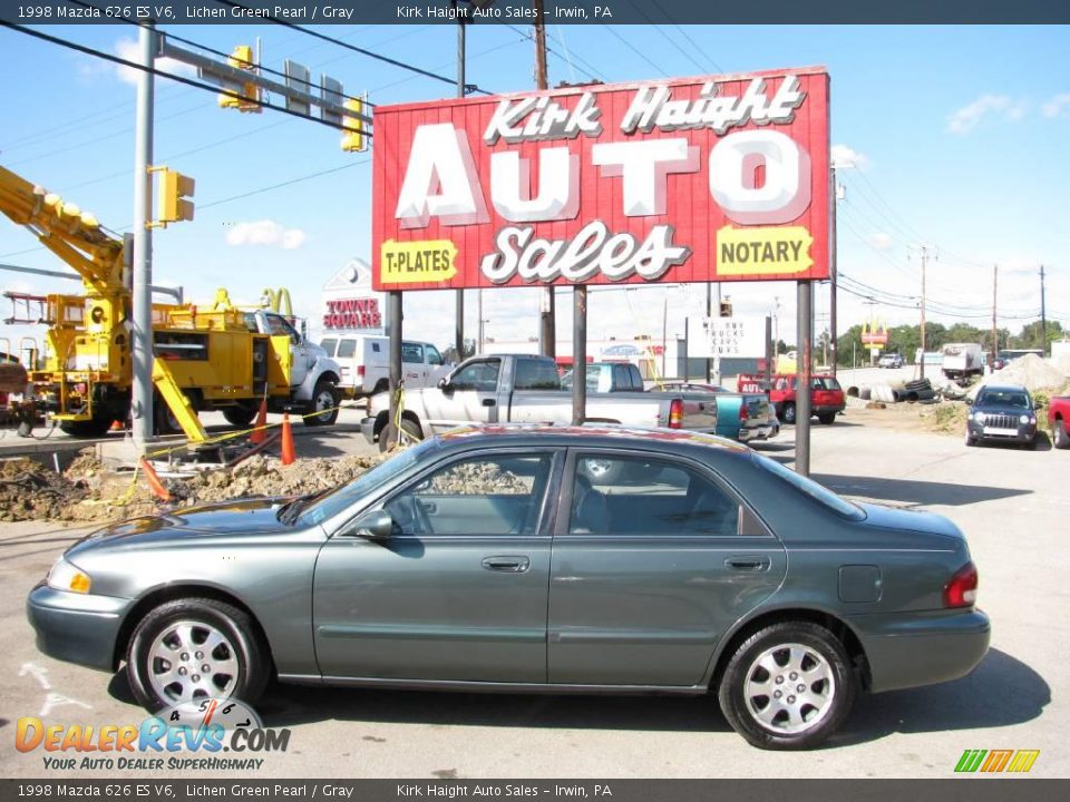 1998 Mazda 626 ES V6 Lichen Green Pearl / Gray Photo #3