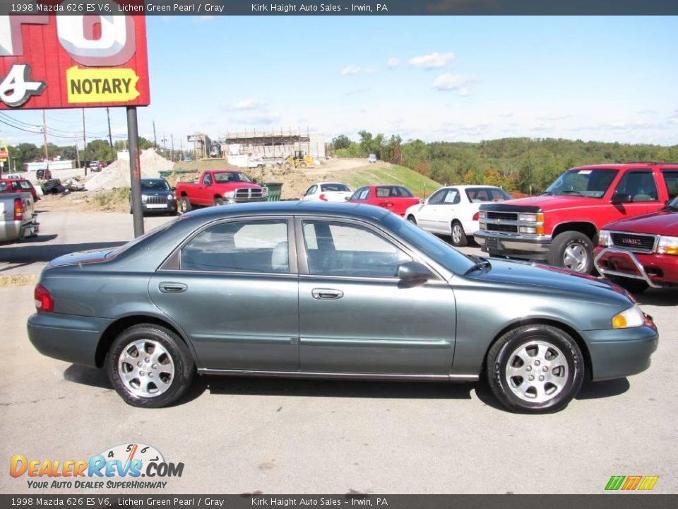1998 Mazda 626 ES V6 Lichen Green Pearl / Gray Photo #4
