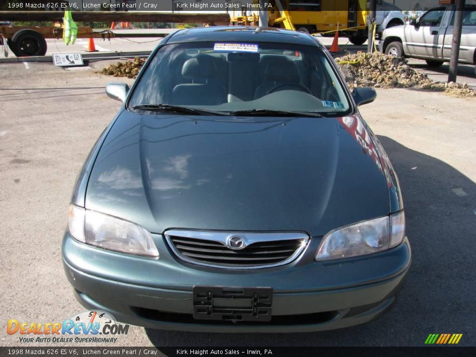 1998 Mazda 626 ES V6 Lichen Green Pearl / Gray Photo #10