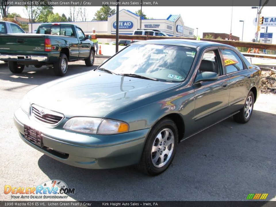 1998 Mazda 626 ES V6 Lichen Green Pearl / Gray Photo #11