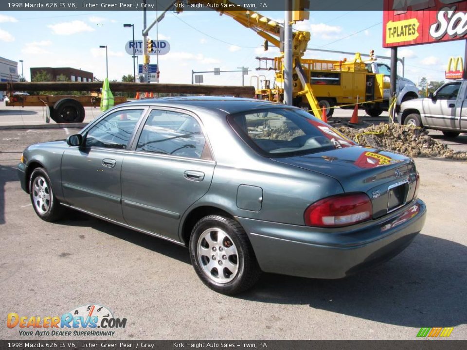 1998 Mazda 626 ES V6 Lichen Green Pearl / Gray Photo #12