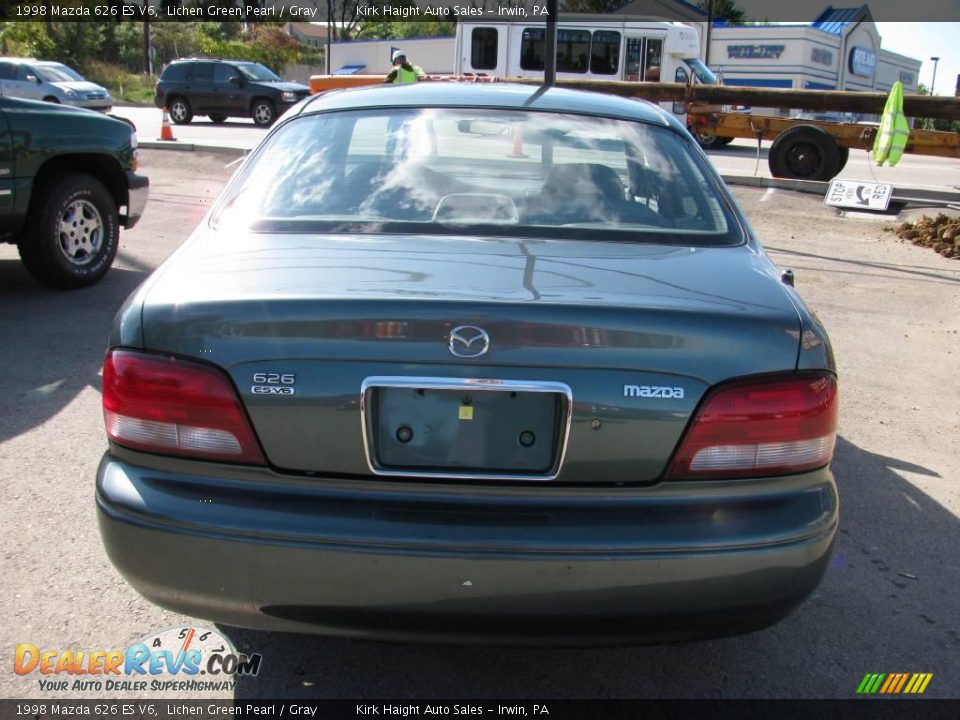 1998 Mazda 626 ES V6 Lichen Green Pearl / Gray Photo #13