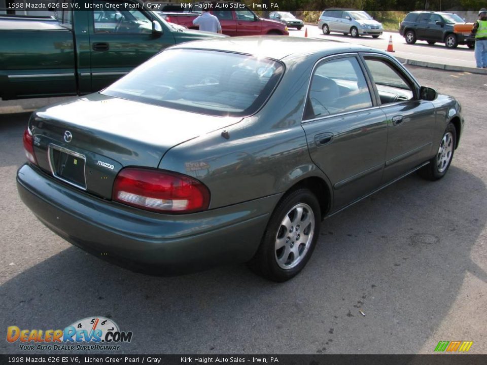 1998 Mazda 626 ES V6 Lichen Green Pearl / Gray Photo #15