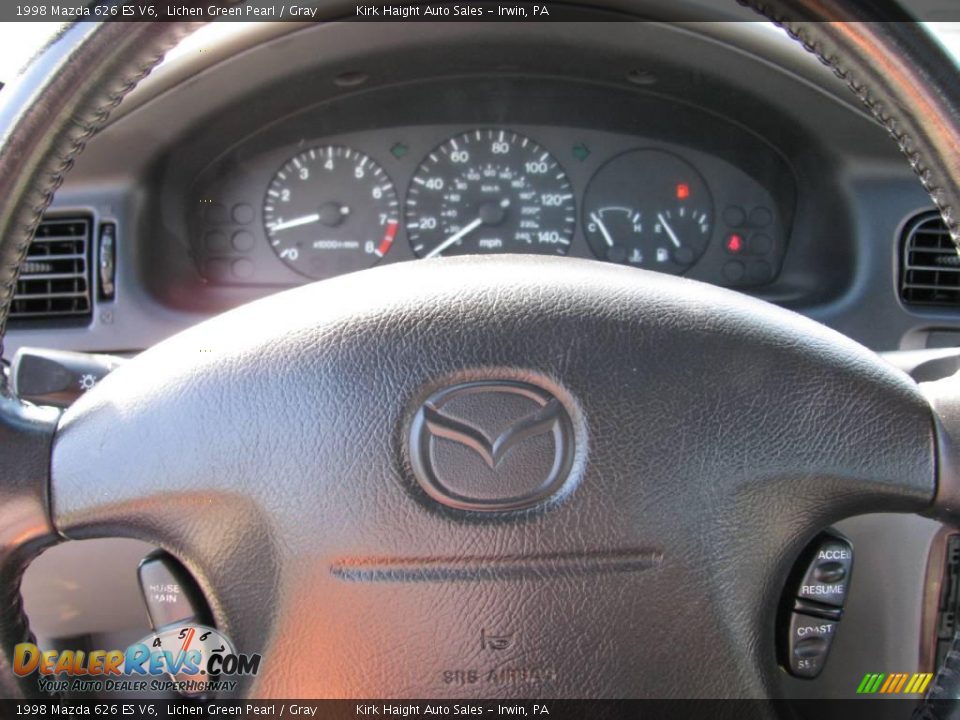 1998 Mazda 626 ES V6 Lichen Green Pearl / Gray Photo #21